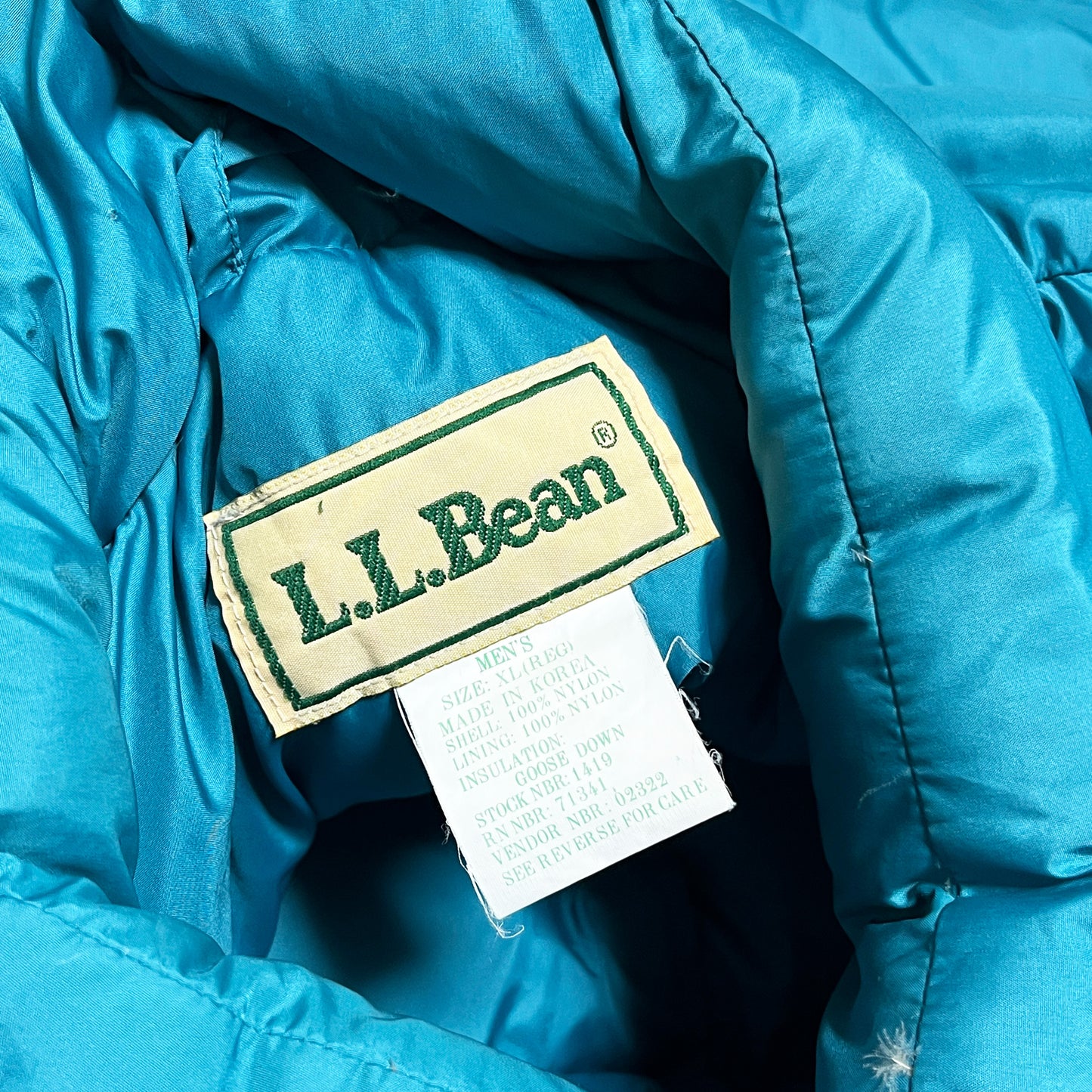 80's〜 L.L.Bean Down Vest Size (XL) グッドカラー!