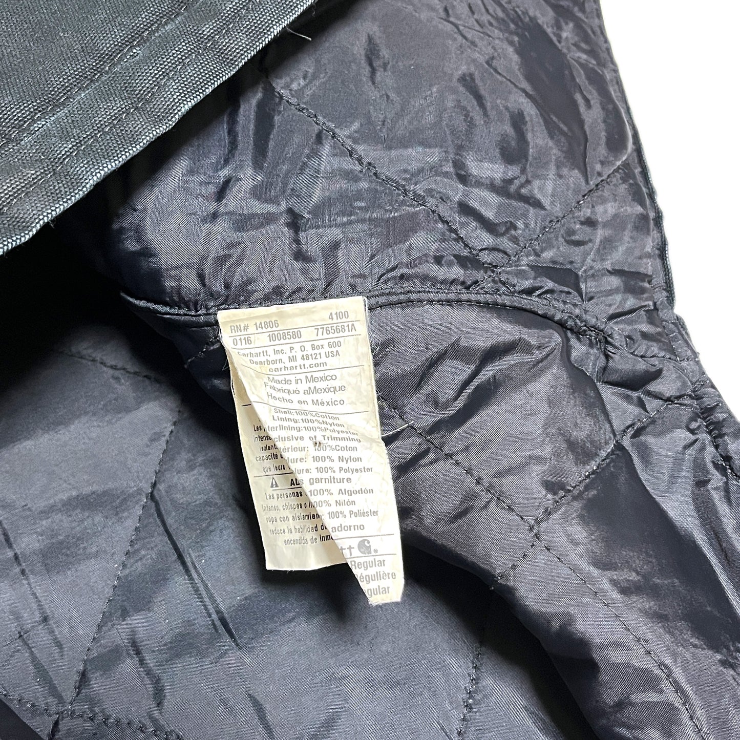 14 メキシコ製 Carhartt ダックベスト ブラック Size (L)