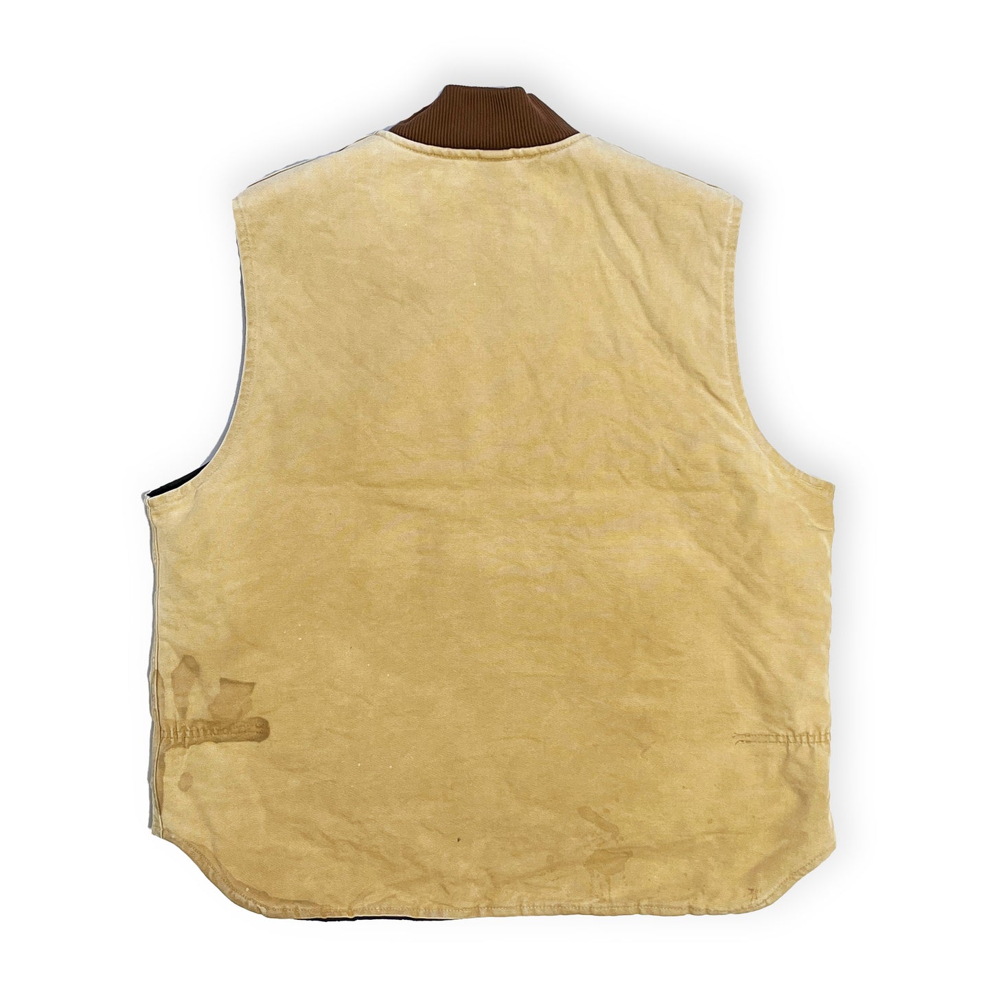 17 アメリカ製 Carhartt ダックベスト ベージュ Size (XL)位