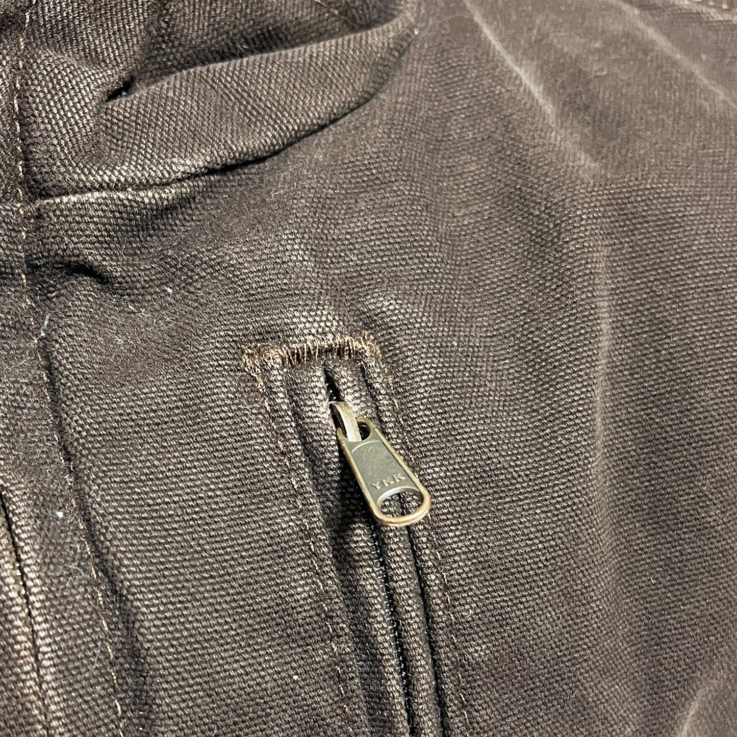 13 メキシコ製 Carhartt ダックベスト ボア ブラウン Size (L)