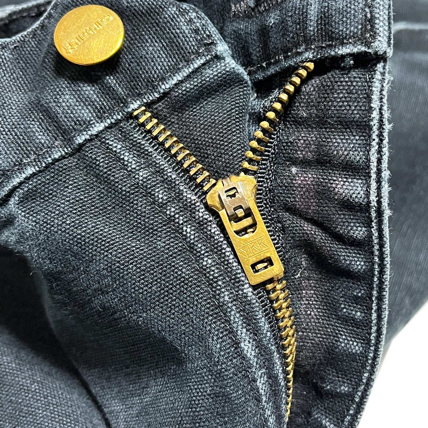 6 アメリカ製 Carhartt ダブルニー ペインターPT ブラック Size (W36 L33)位