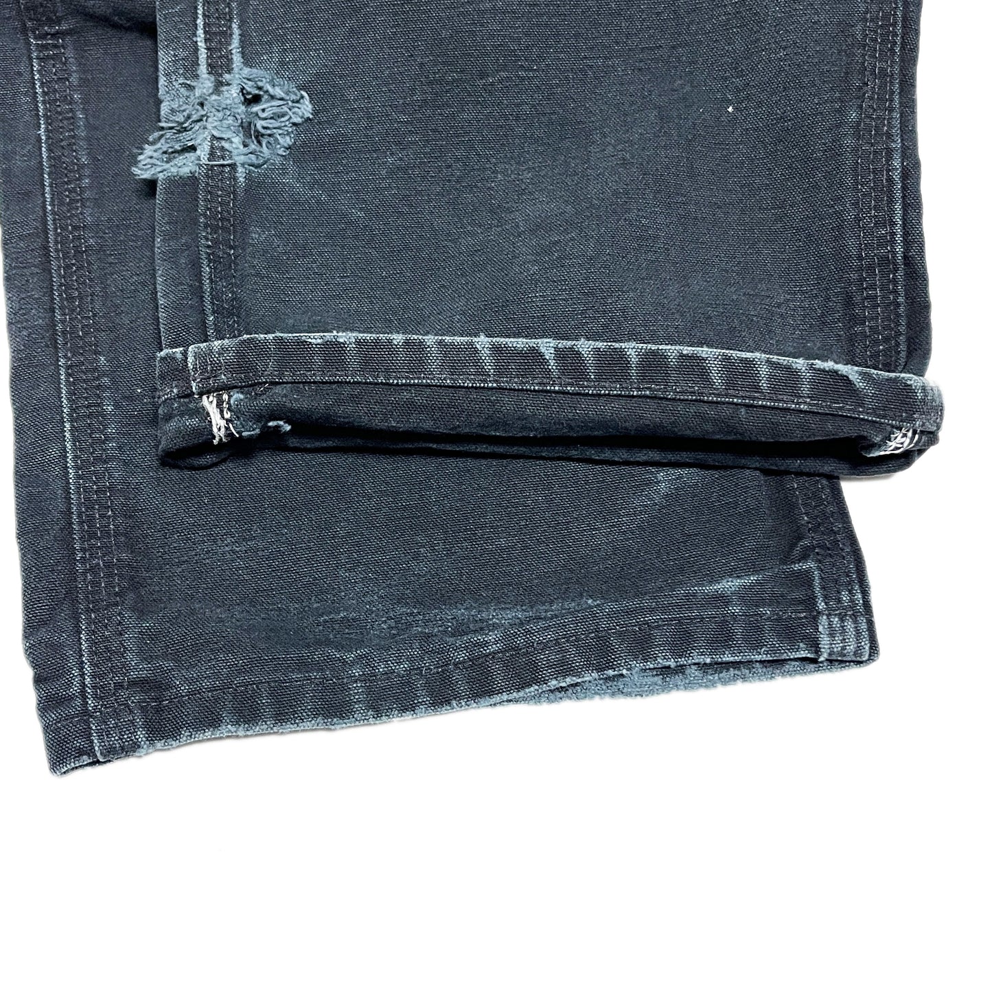 6 アメリカ製 Carhartt ダブルニー ペインターPT ブラック Size (W36 L33)位