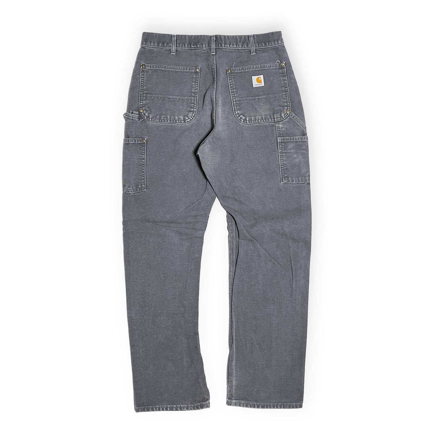 3 アメリカ製 Carhartt ダブルニー ペインターPT グレー Size (W33 L33)位