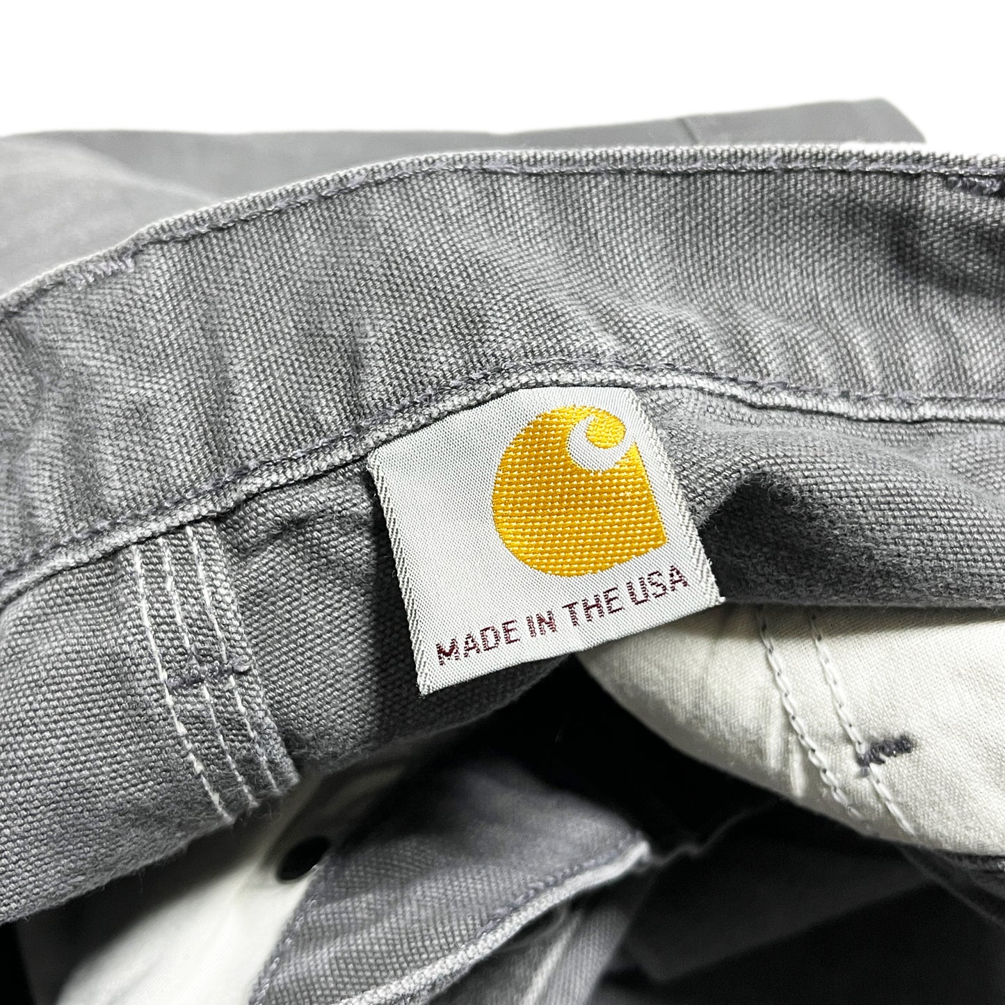 3 アメリカ製 Carhartt ダブルニー ペインターPT グレー Size (W33 L33)位