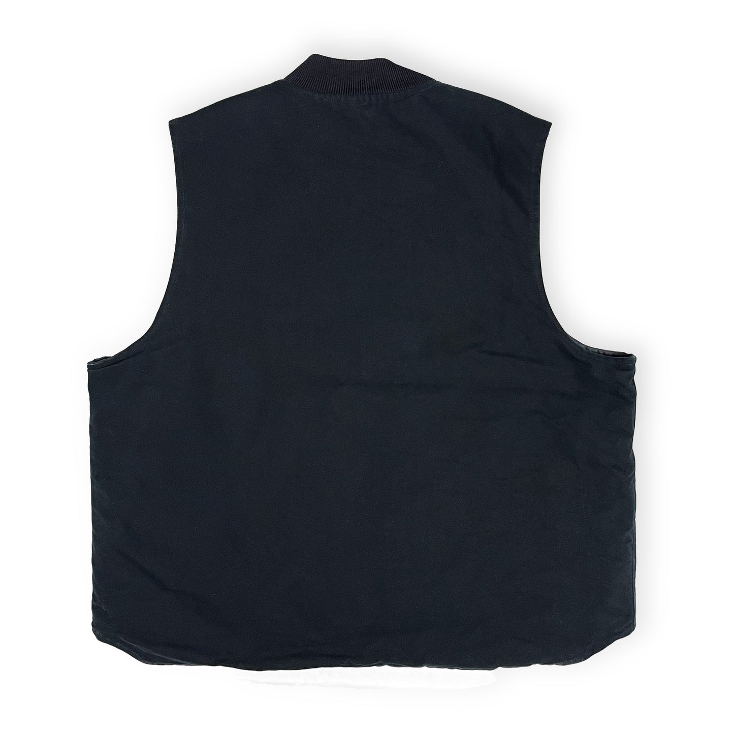 15 Carhartt ダックベスト ブラック Size (3XL) ビッグサイズ!
