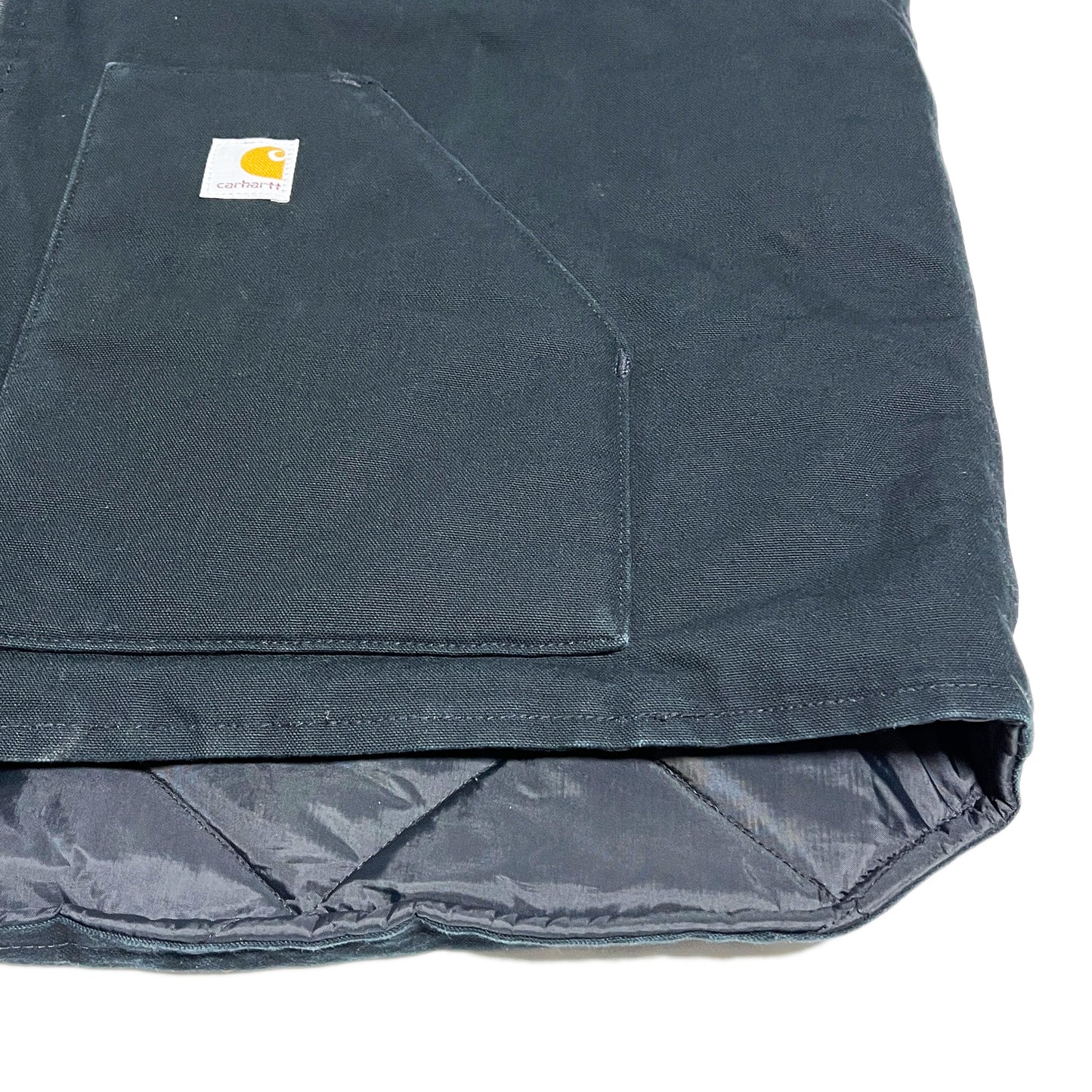 15 Carhartt ダックベスト ブラック Size (3XL) ビッグサイズ!