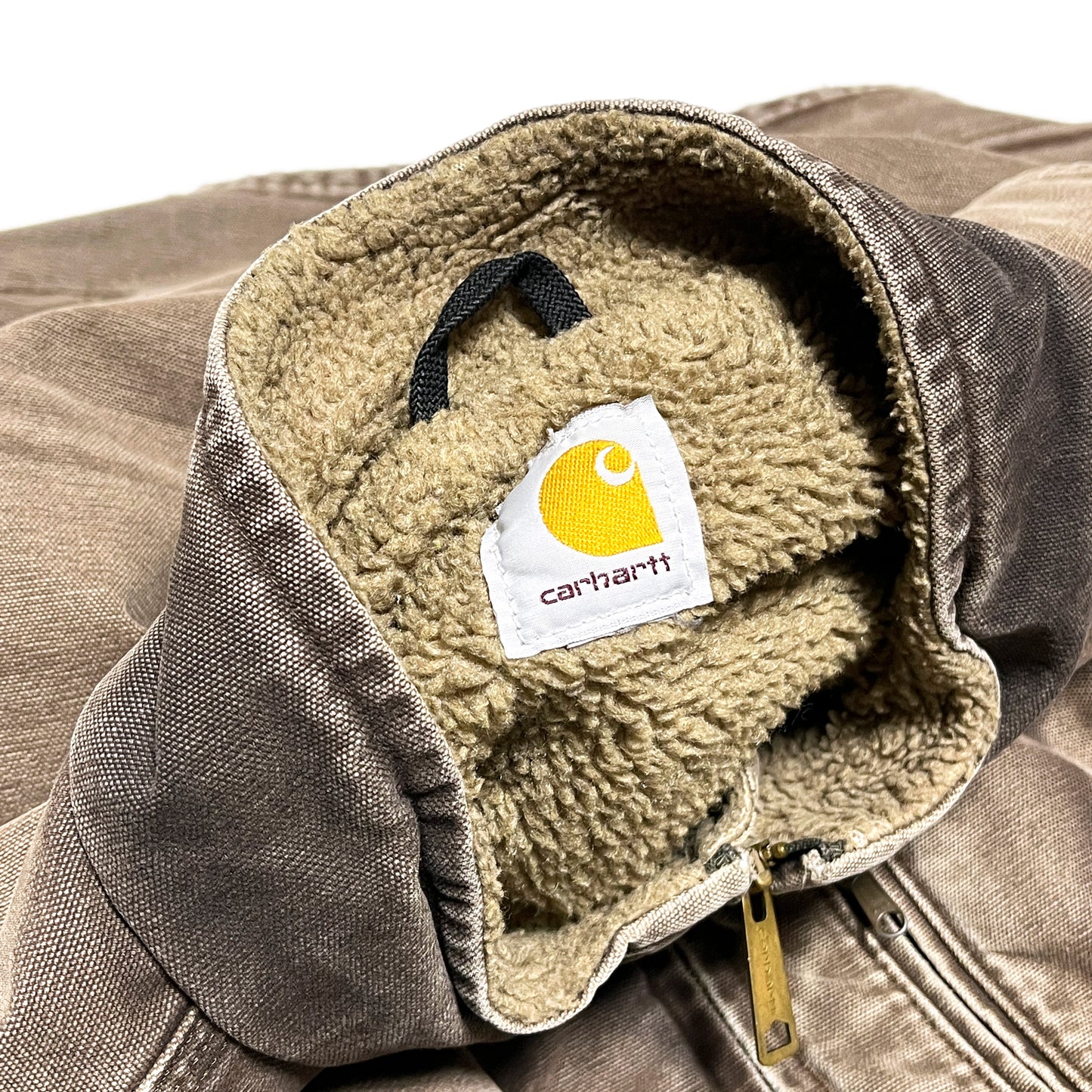 11 メキシコ製 Carhartt ダックベスト ボア ブラウン Size (3XL) ビッグサイズ!