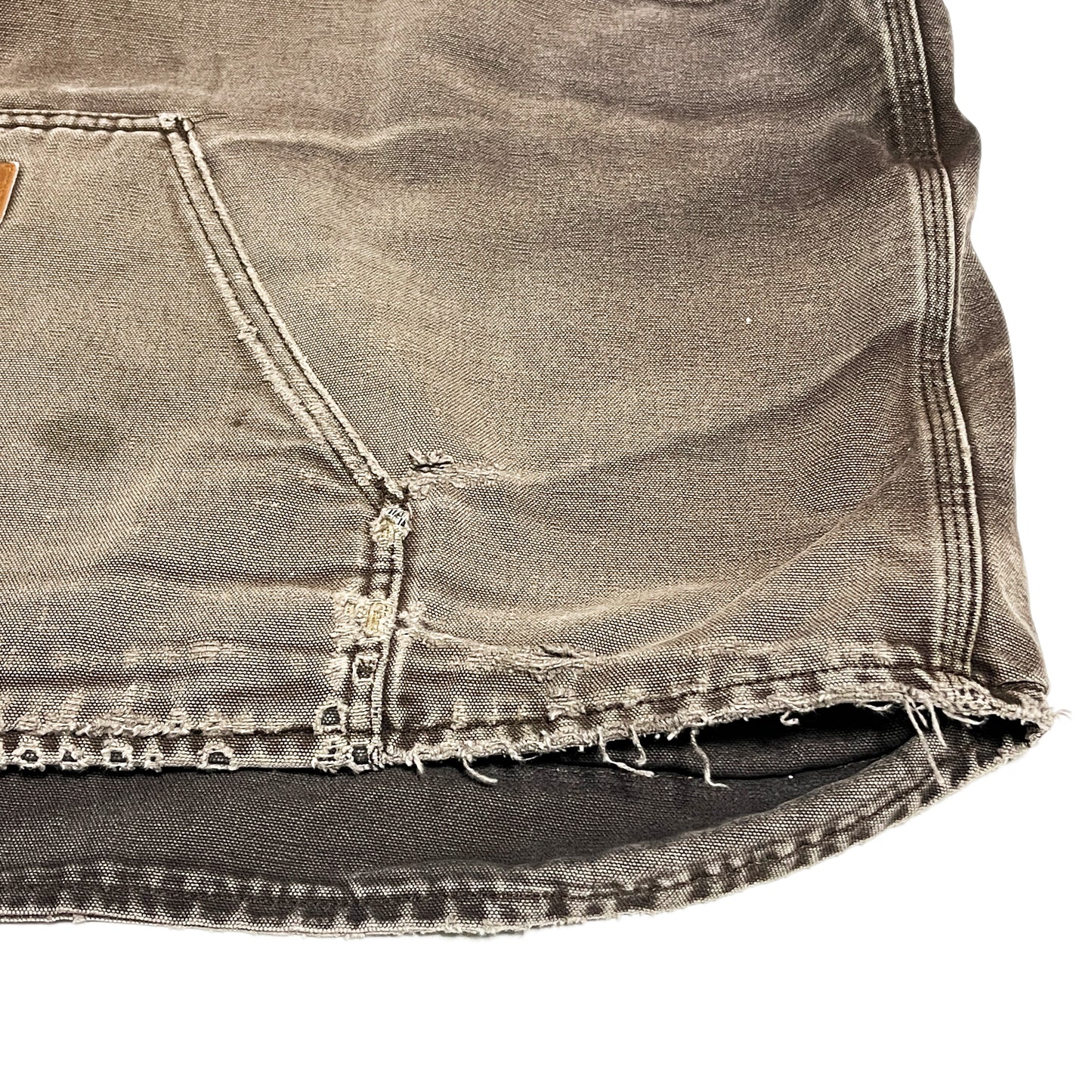 11 メキシコ製 Carhartt ダックベスト ボア ブラウン Size (3XL) ビッグサイズ!