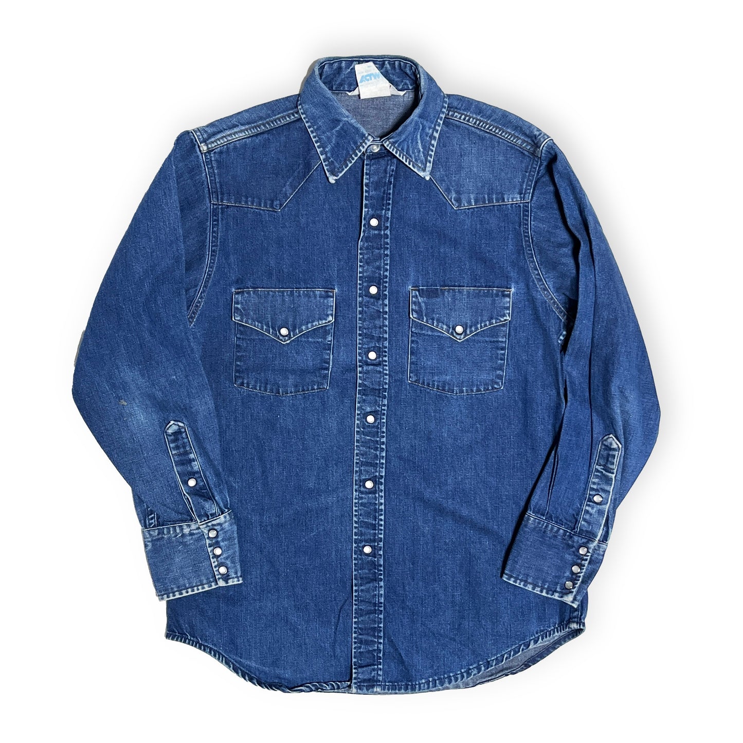 80's Carhartt Denim Western SH Size (15 1/2) アメリカ製!