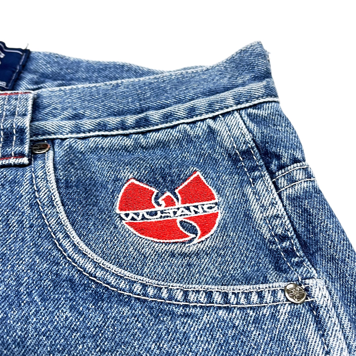 90's Wu-Tang Clan Denim Shorts Size (W32)位