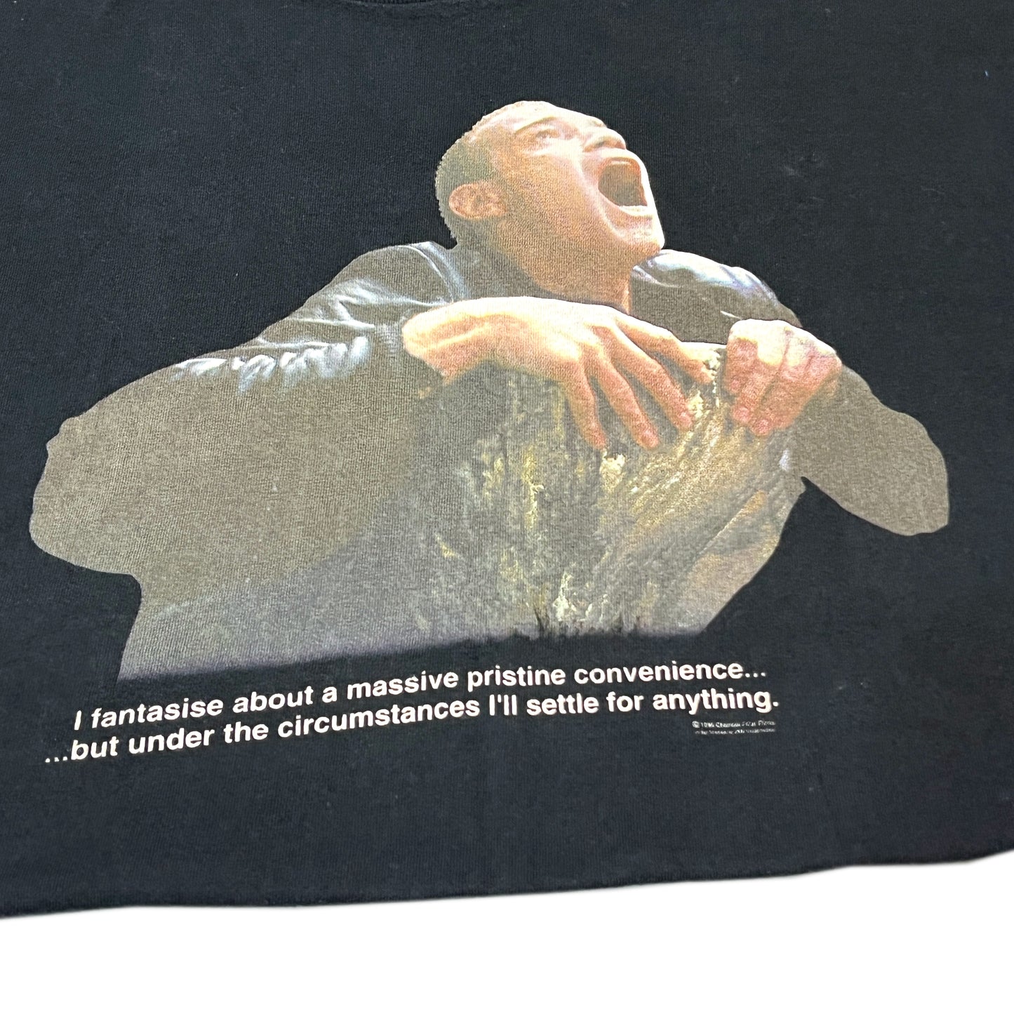 90's FRUIT OF THE LOOM Trainspotting T Size (XL) レア!