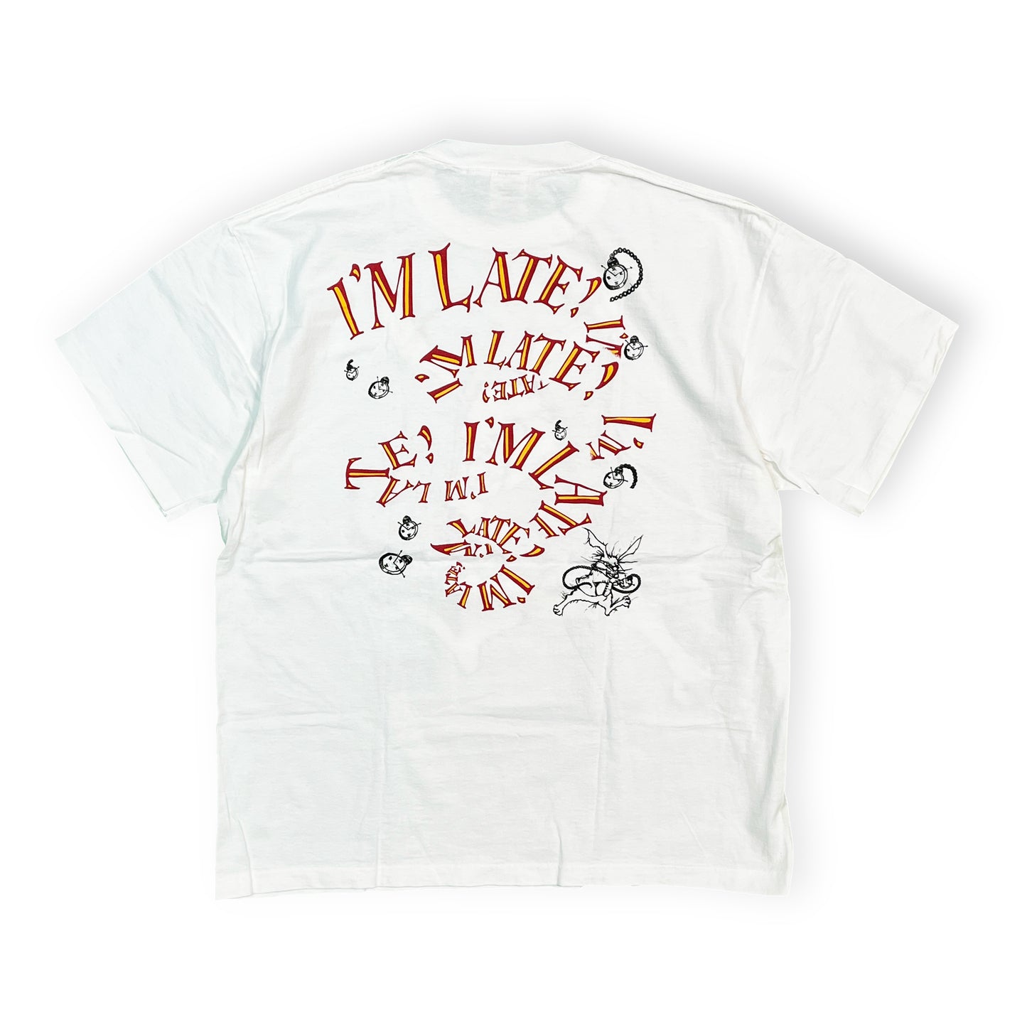90's ANDAZIA Alice in Wonderland 白うさぎ T Size (XXL) 希少サイズ!