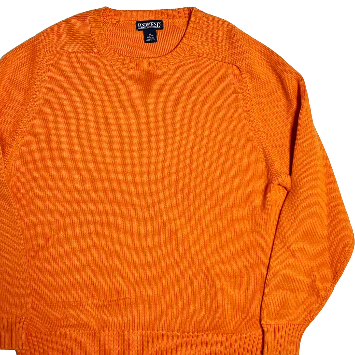 90's〜 LANDS' END Cotton Knit オレンジ! Size (XL)