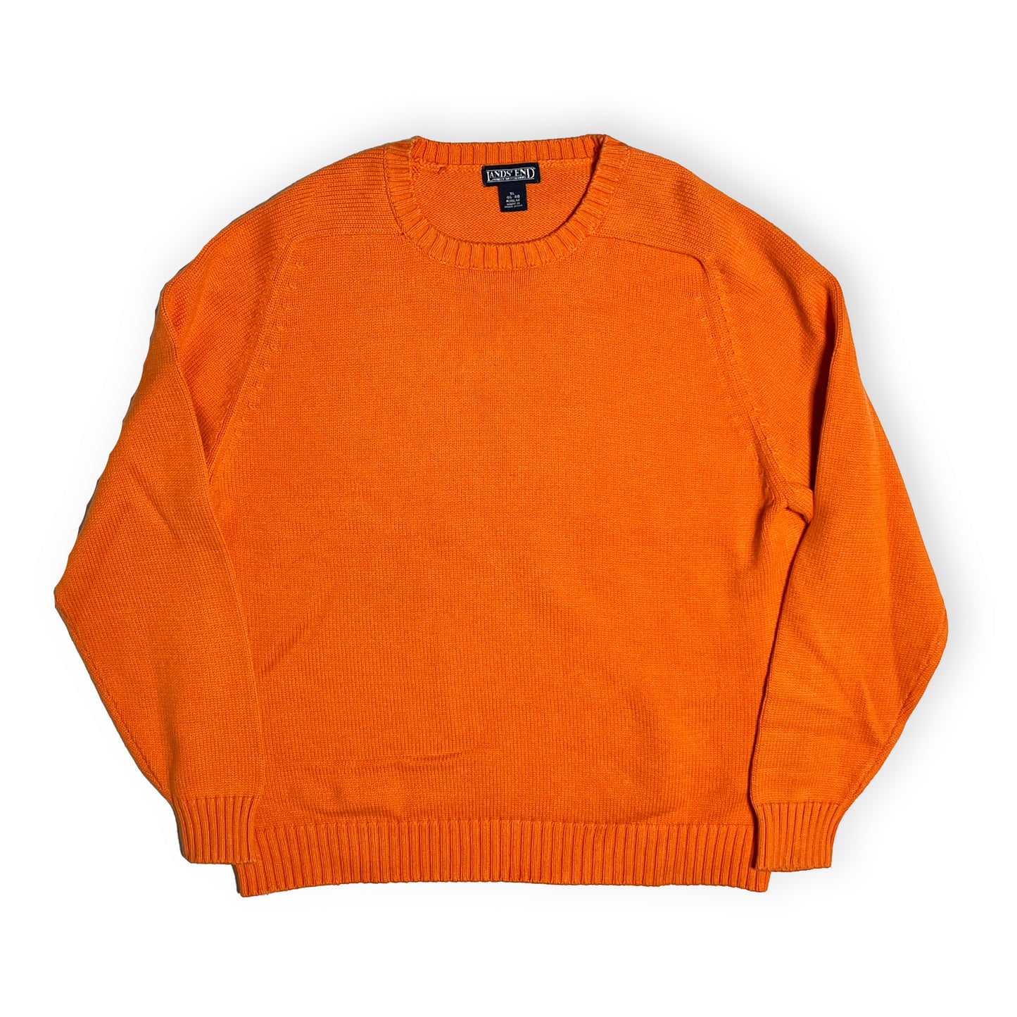 90's〜 LANDS' END Cotton Knit オレンジ! Size (XL)