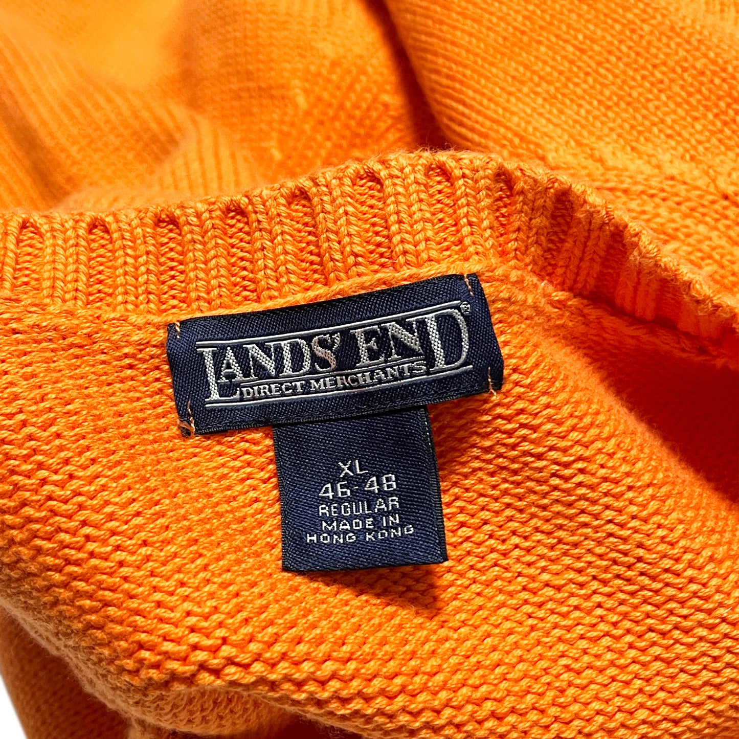 90's〜 LANDS' END Cotton Knit オレンジ! Size (XL)