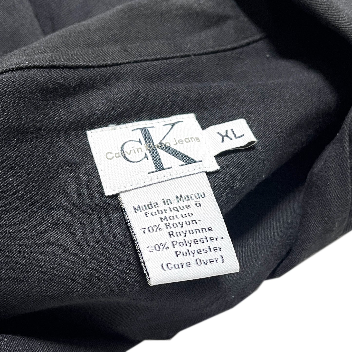 90's Calvin Klein Jeans L/S SH Black Size (XL)