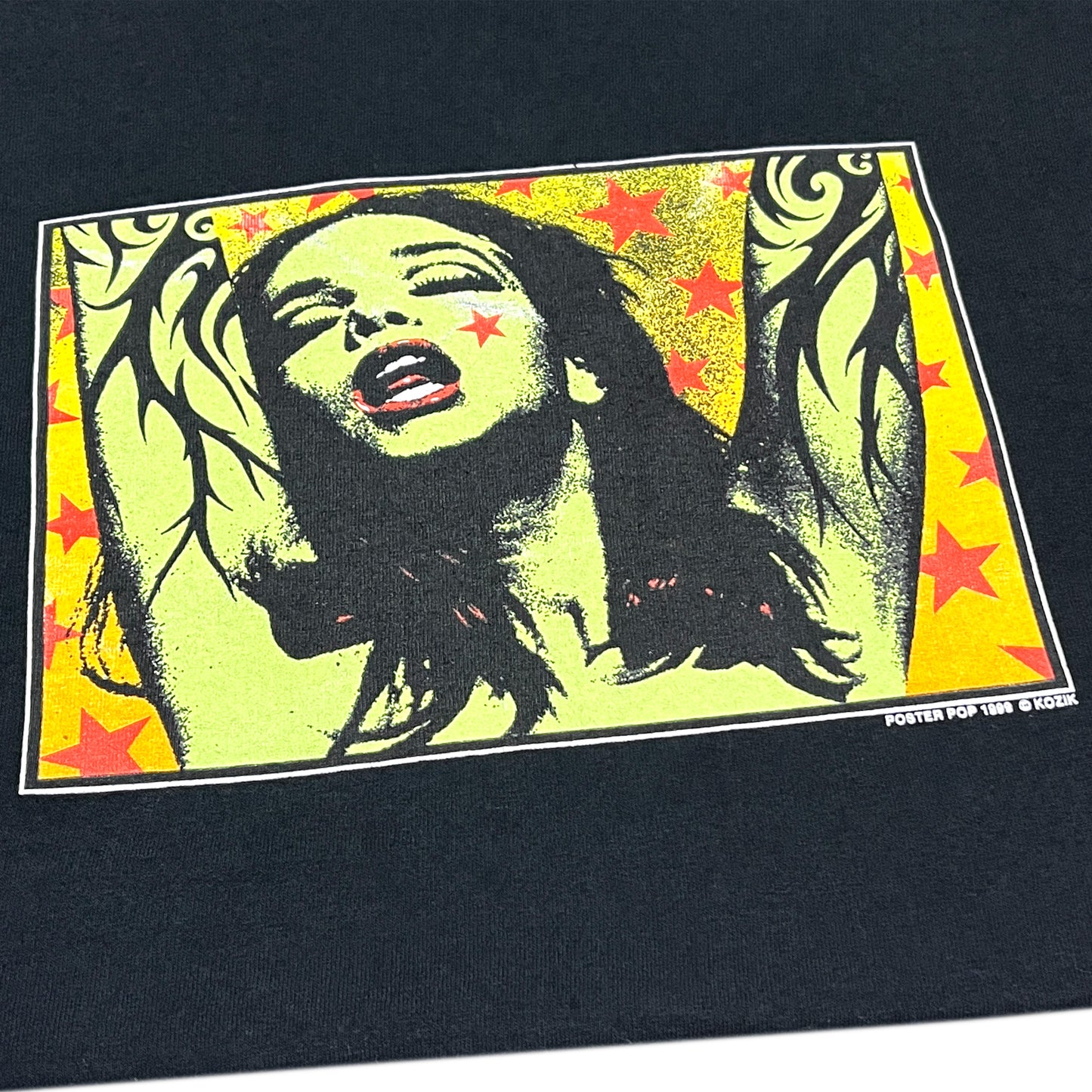 90's POSTER POP Kozik "The Green Lady" T Size (XXL) ビッグサイズ!