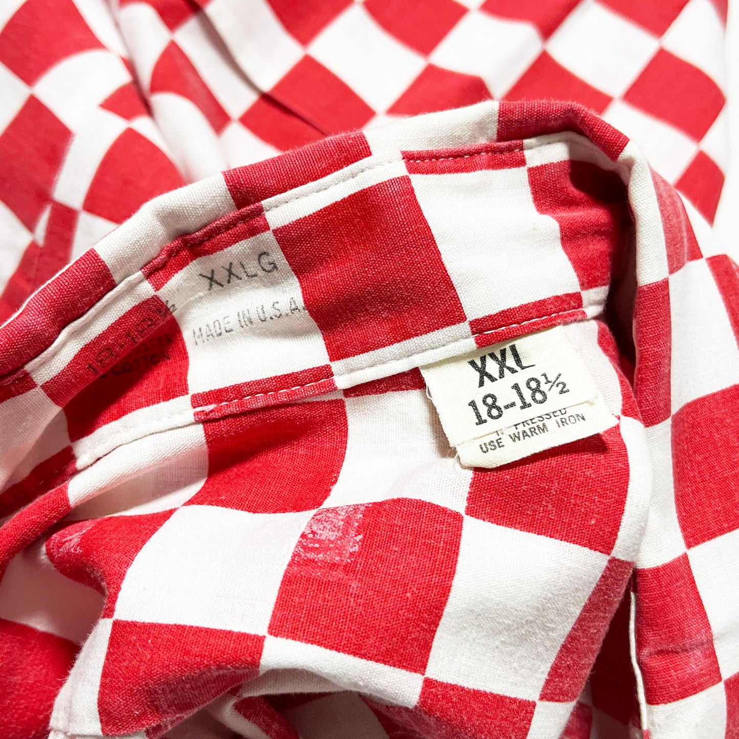 70's UnKnown Checker L/S SH Size (XXL) ビッグサイズ!