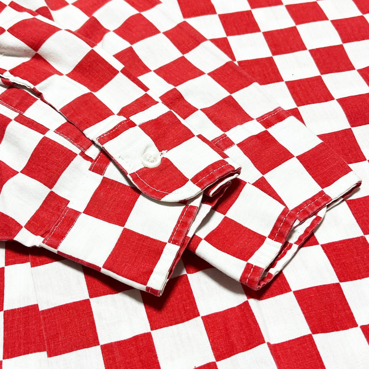 70's UnKnown Checker L/S SH Size (XXL) ビッグサイズ!