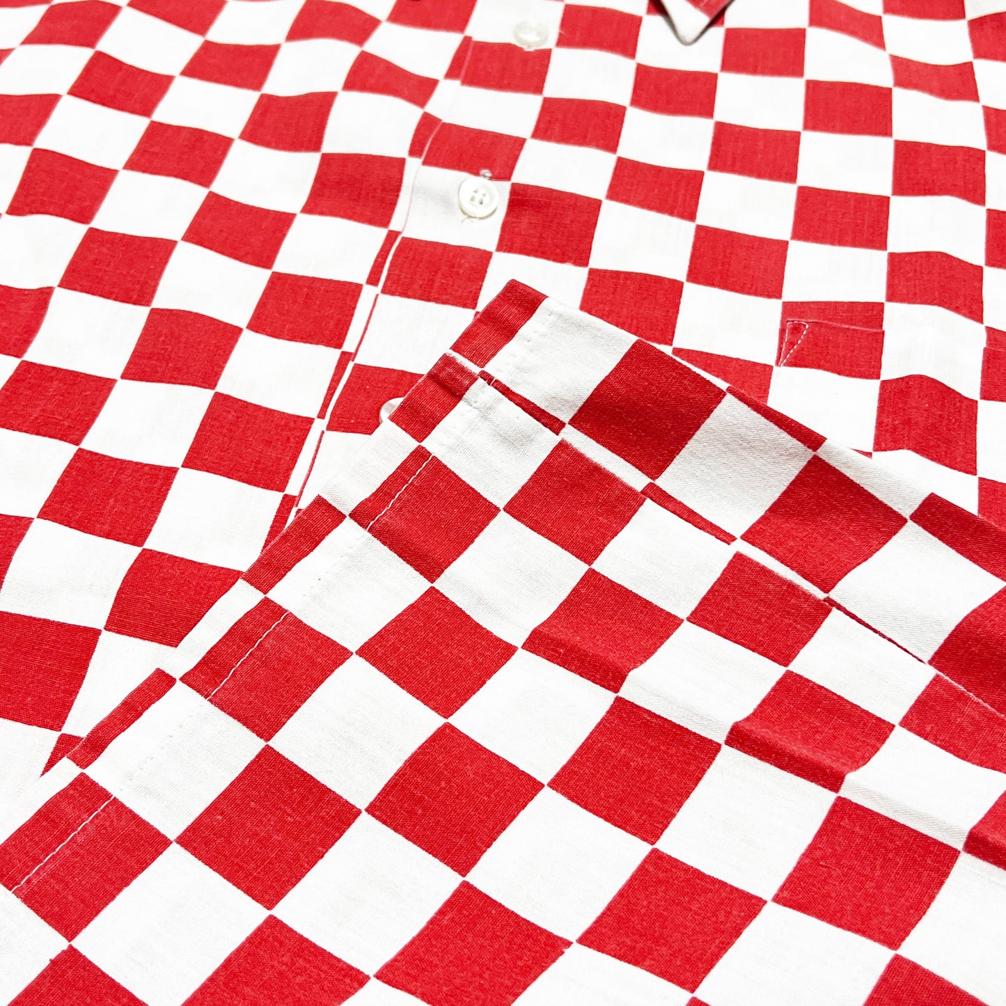 70's UnKnown Checker L/S SH Size (XXL) ビッグサイズ!