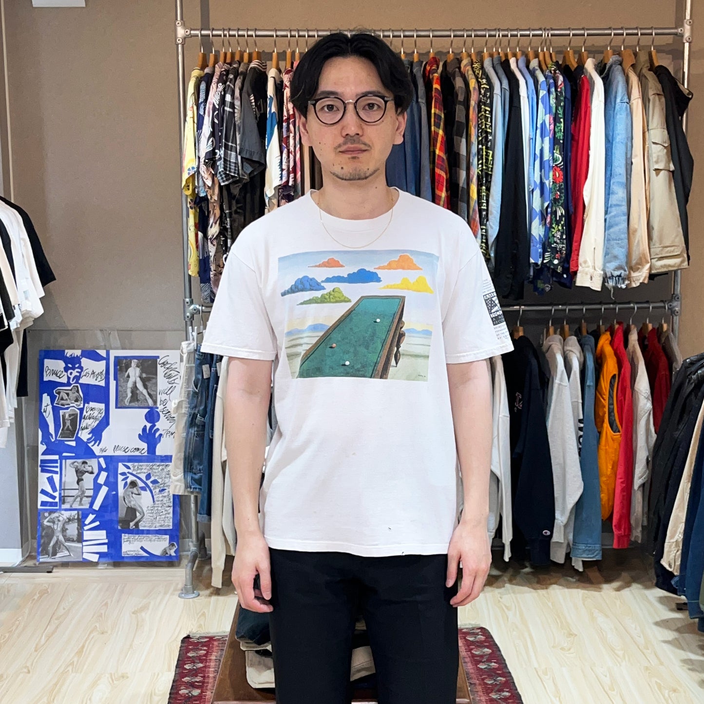 90's UnKnown Man Ray "La Fortune" T Size (L)位