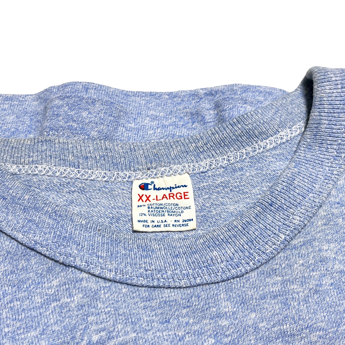 80's Champion トリコタグ "XXL" 青霜降り T Size (XXL)
