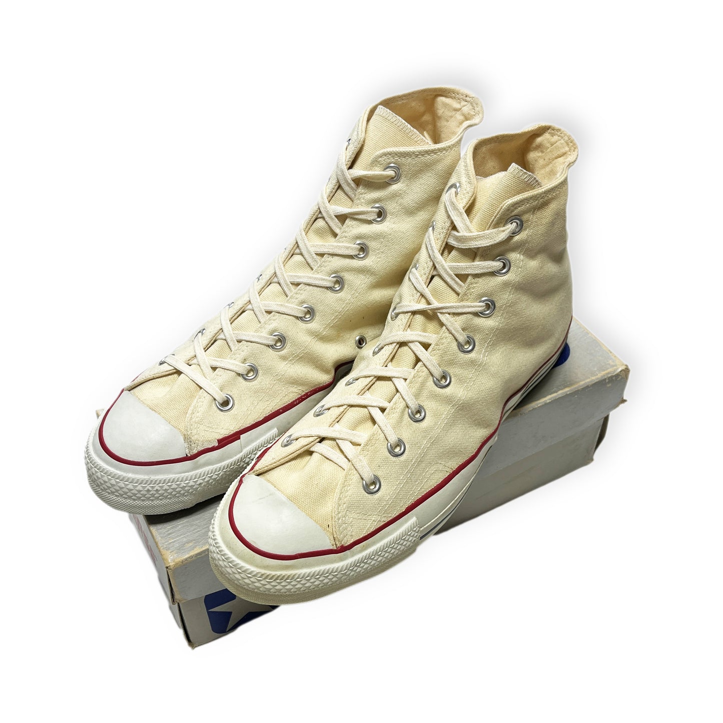 80's Converse Allstar White Hi Size (12) 箱付き Deadstock
