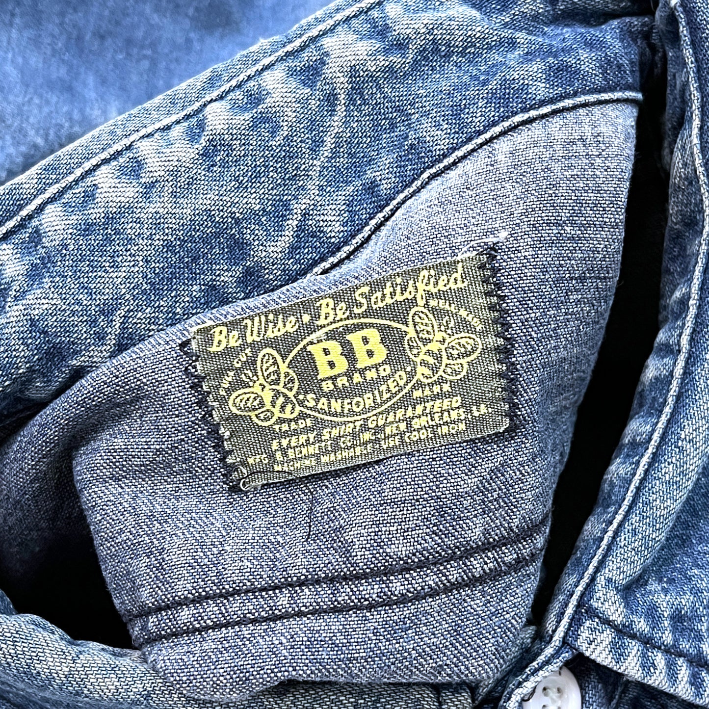 60's〜 BB Brand Denim SH Size (16 1/2)位