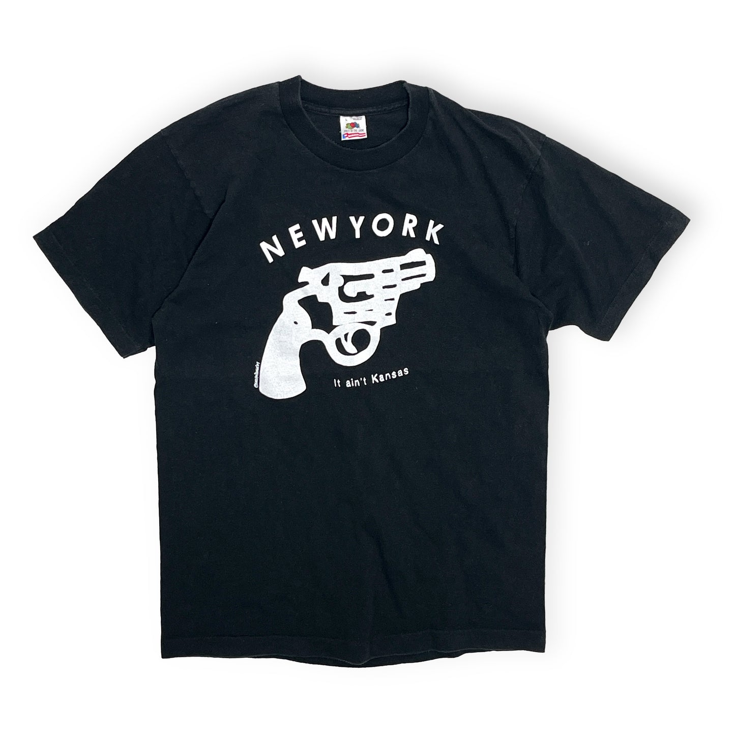 90's FRUIT OF THE LOOM "NEW YORK It ain't Kansas" T Size (L)
