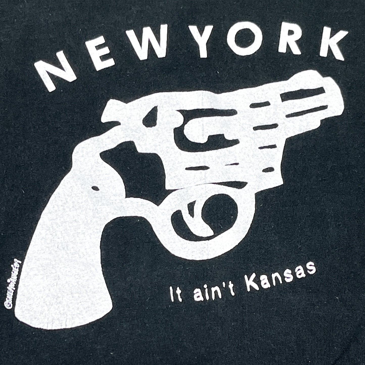 90's FRUIT OF THE LOOM "NEW YORK It ain't Kansas" T Size (L)