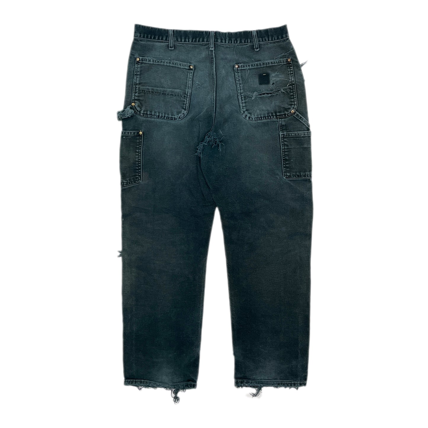 Carhartt ダブルニー ペインターPT 色褪せブラック Size (W36 L31)位 極上雰囲気!