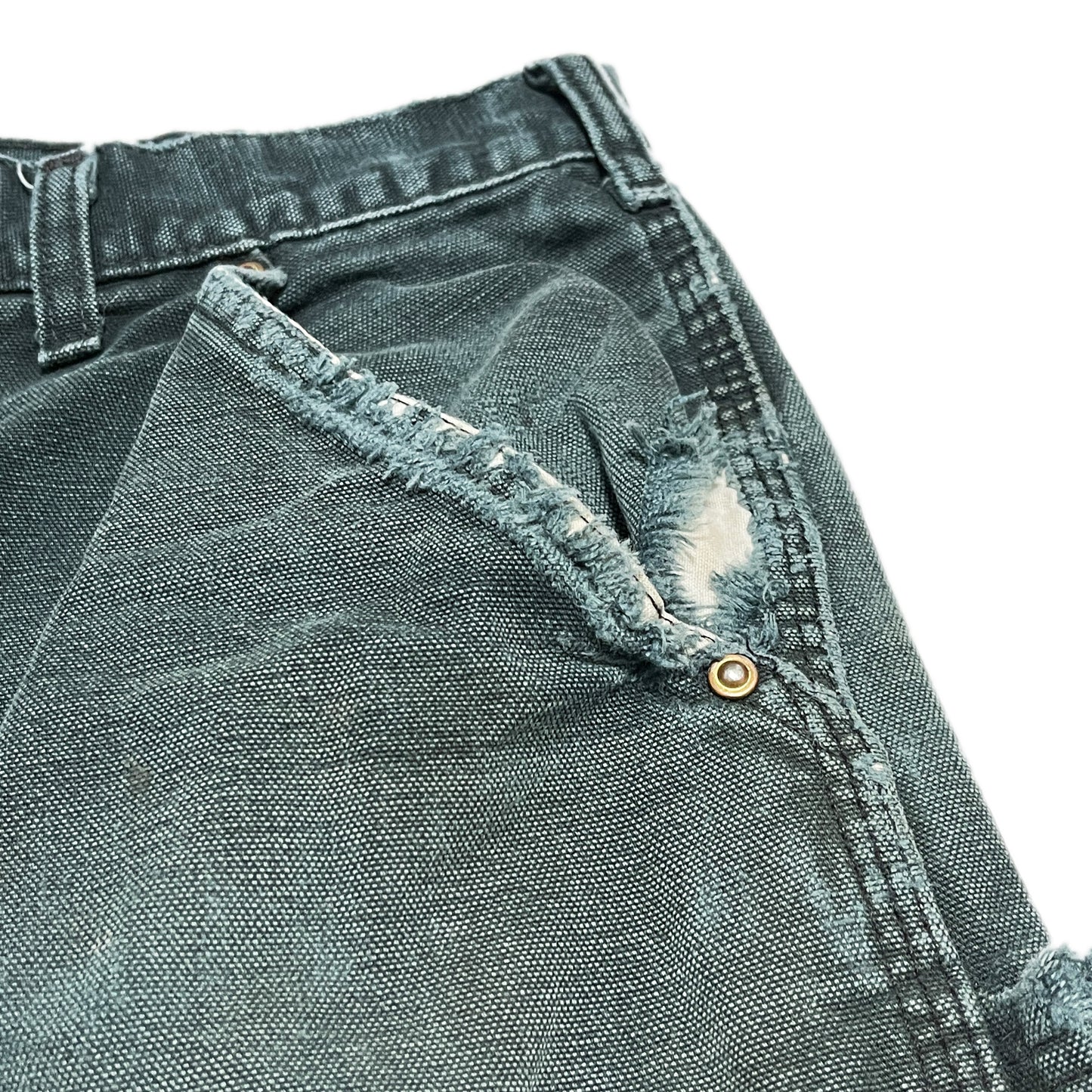 Carhartt ダブルニー ペインターPT 色褪せブラック Size (W36 L31)位 極上雰囲気!