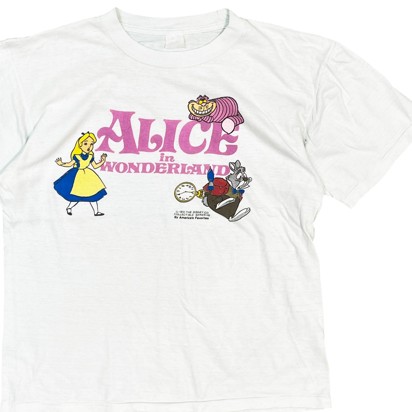 90's UnKnown Alice in Wonderland T Size (L)位 レア!