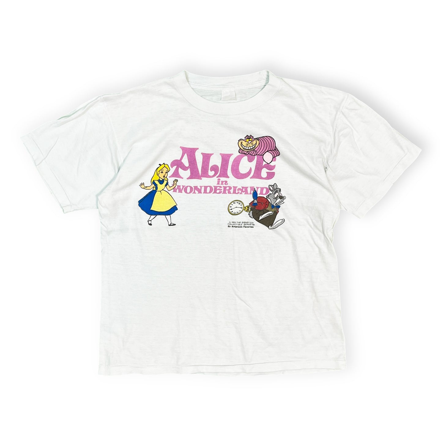 90's UnKnown Alice in Wonderland T Size (L)位 レア!