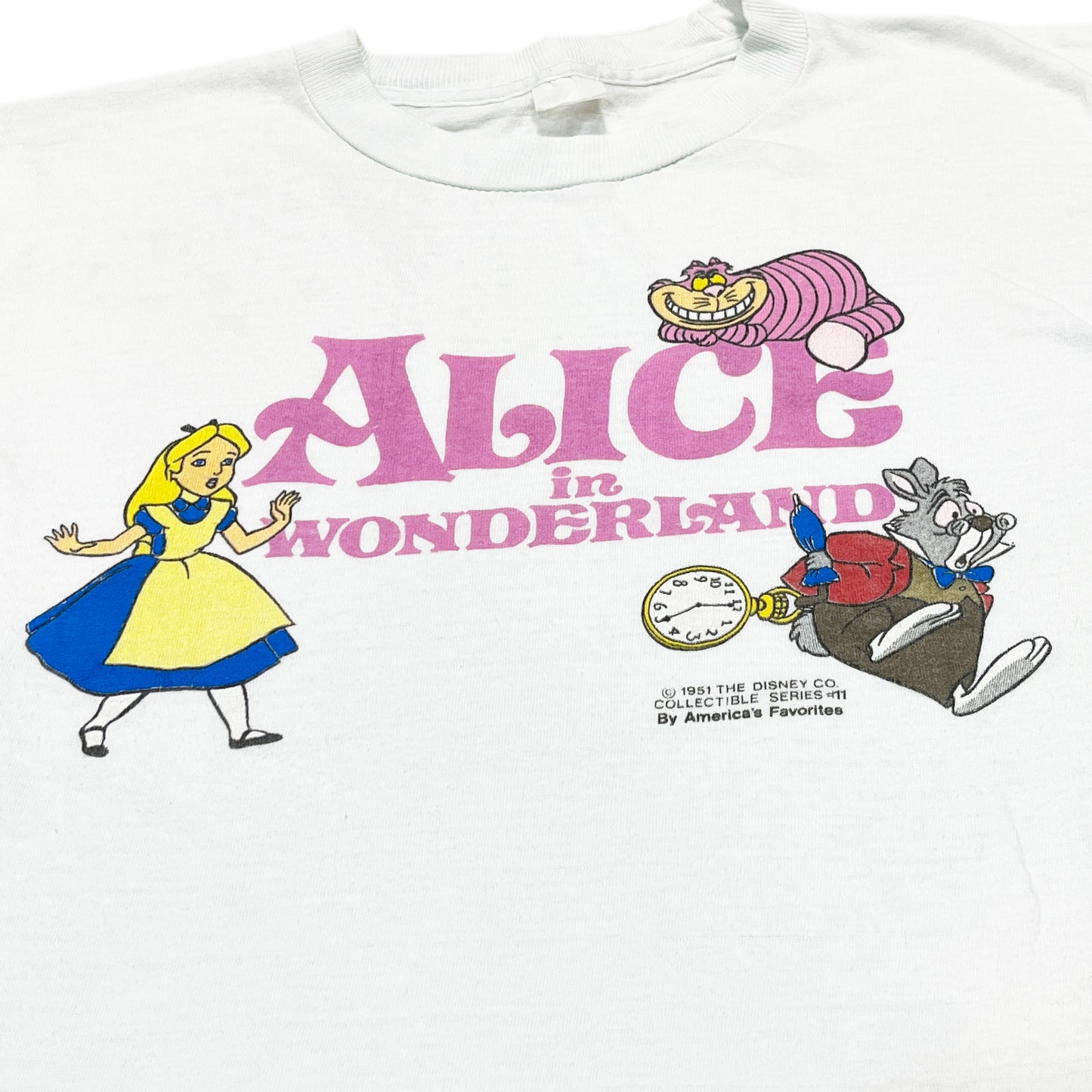 90's UnKnown Alice in Wonderland T Size (L)位 レア!
