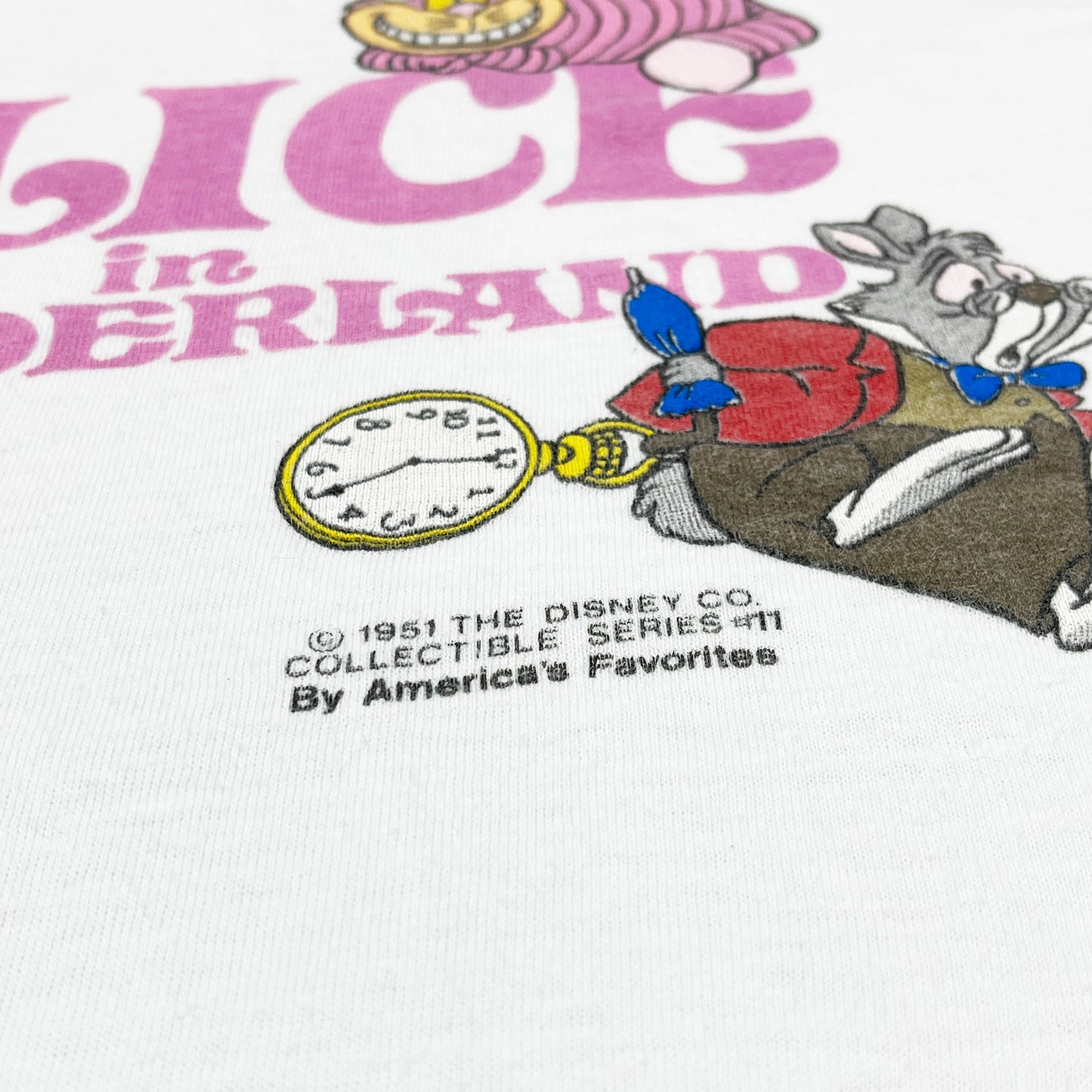 90's UnKnown Alice in Wonderland T Size (L)位 レア!