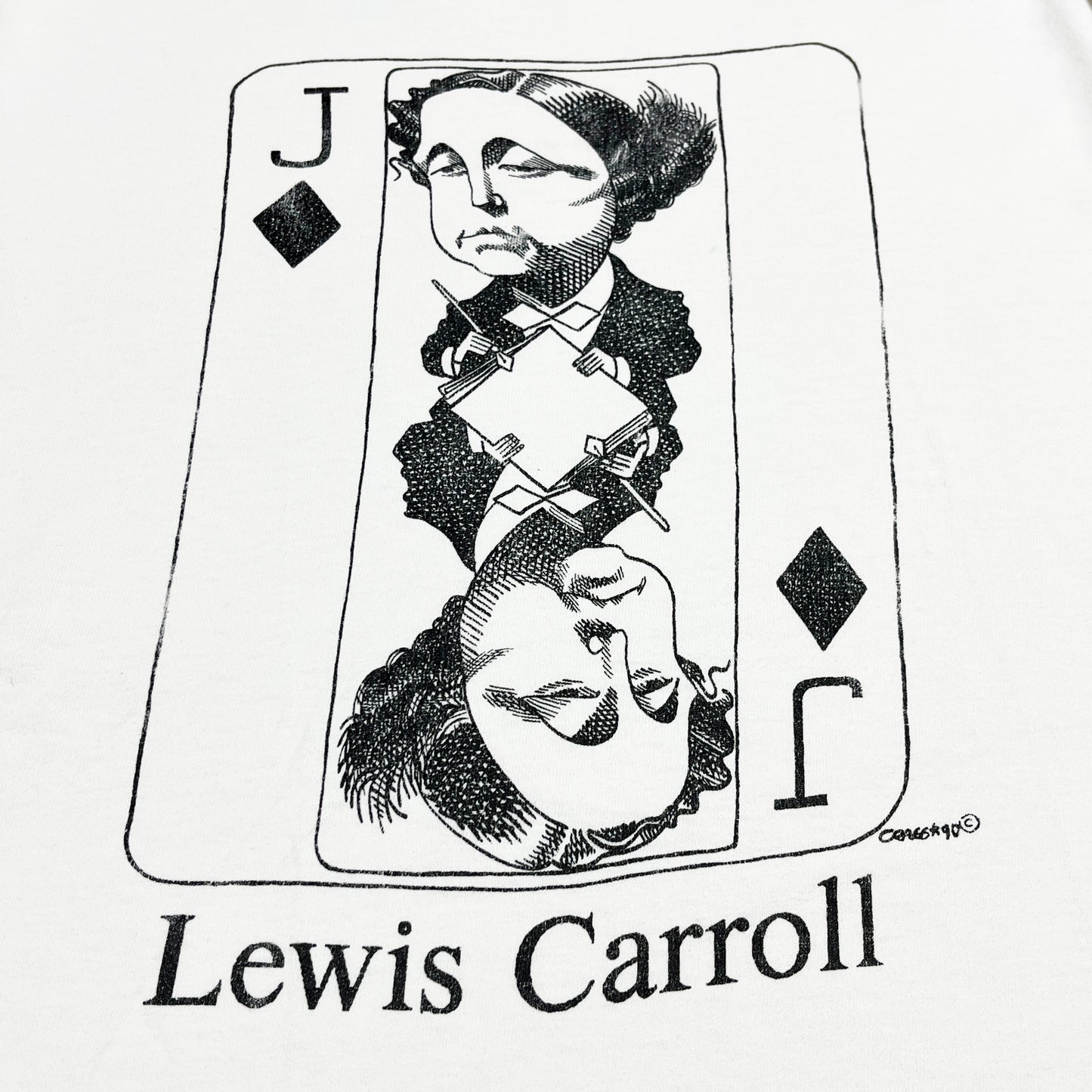 80's〜 Hanes Largely Literary Series "Lewis Carroll" T Size (L)
