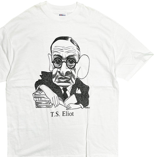80's〜 Hanes Largely Literary Series "T.S.Eliot" T Size (XL)