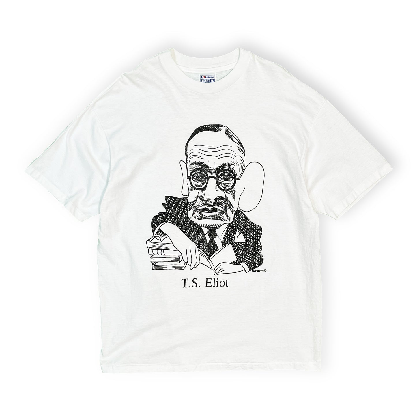 80's〜 Hanes Largely Literary Series "T.S.Eliot" T Size (XL)