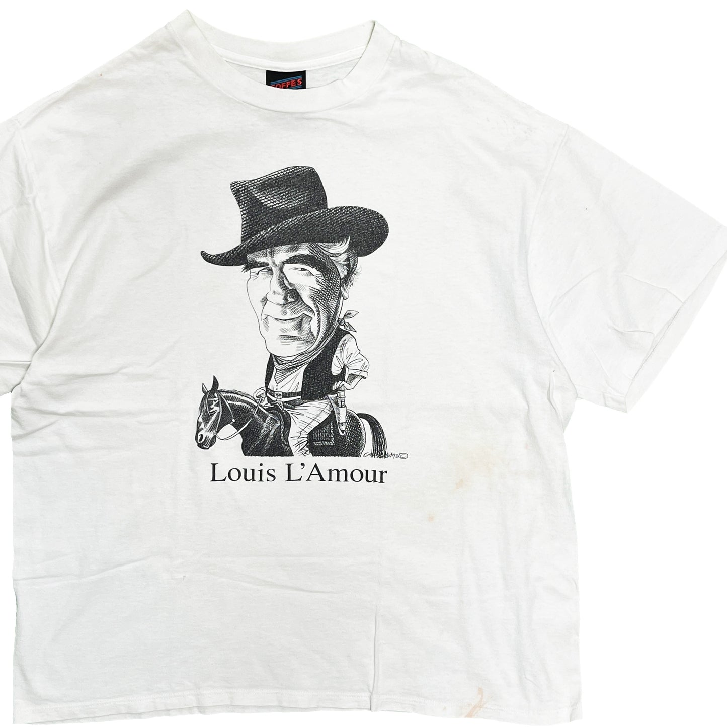 80's〜 SOFFE'S Largely Literary Series "Louis L'Amour" T Size (XL)