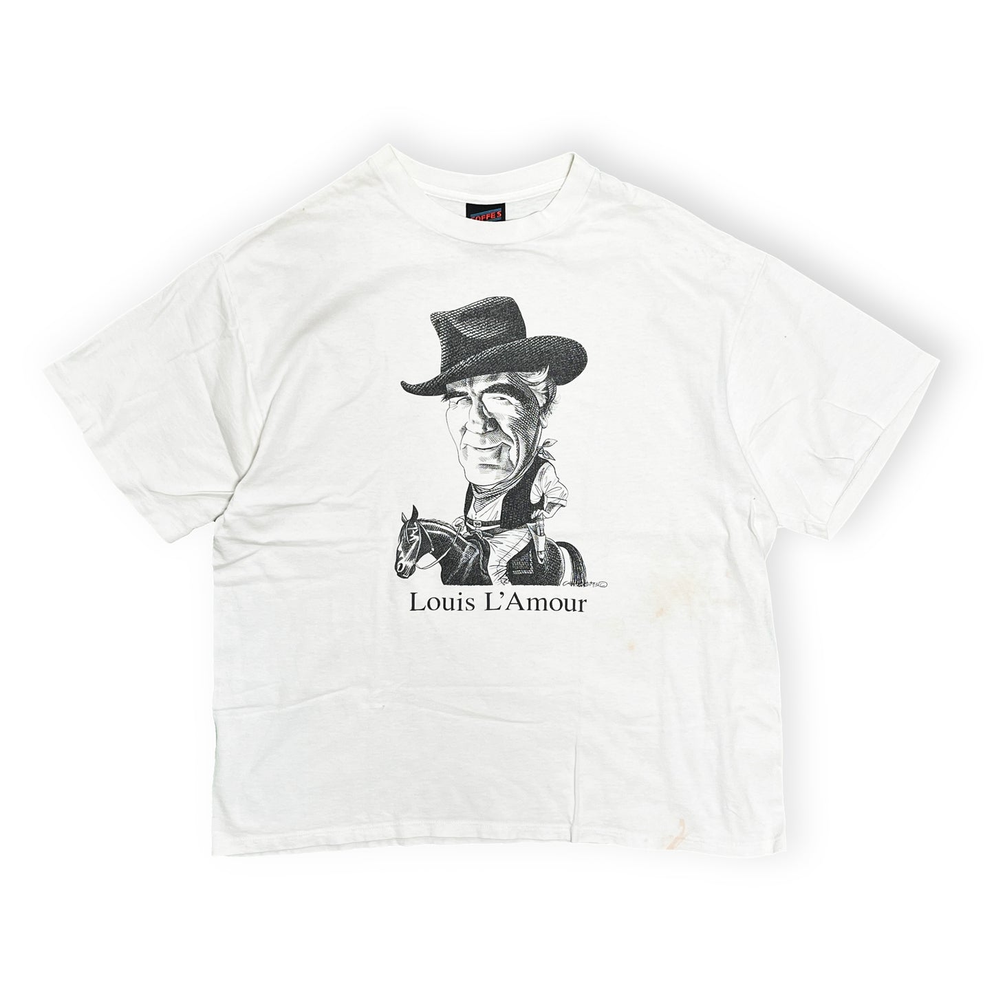 80's〜 SOFFE'S Largely Literary Series "Louis L'Amour" T Size (XL)