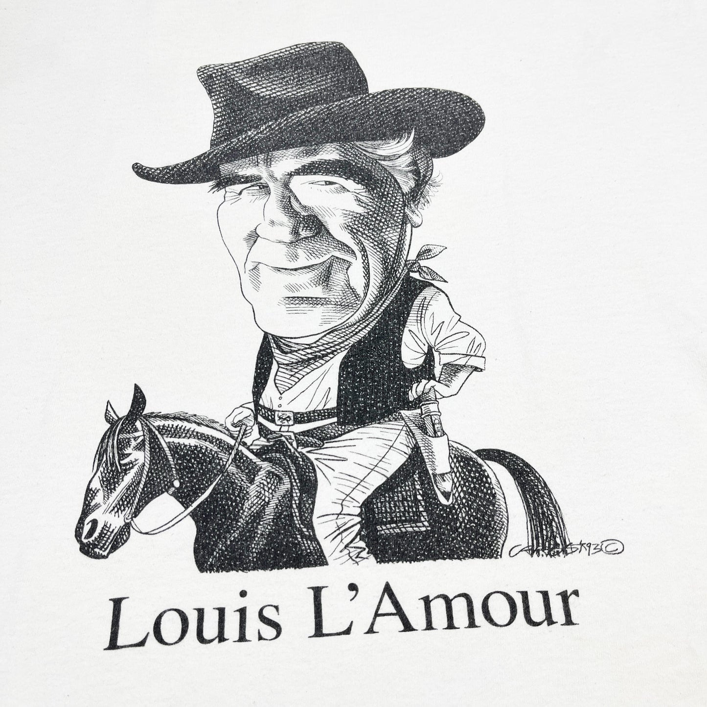 80's〜 SOFFE'S Largely Literary Series "Louis L'Amour" T Size (XL)