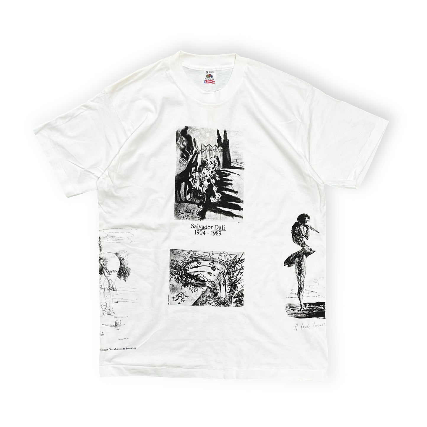 90's FRUIT OF THE LOOM Salvador Dali T Size (XL) Deadstock