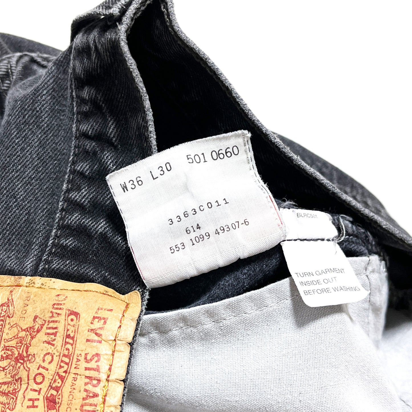 90's Levi's 501 Black Denim PT Size (W34.5 L30)位