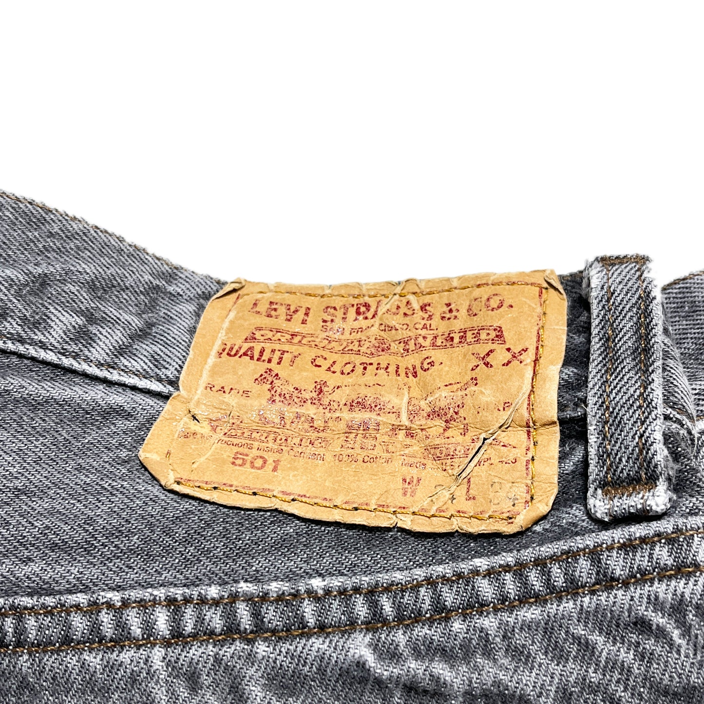 80's Levi's 501 Black Denim PT Size (W32 L32)位