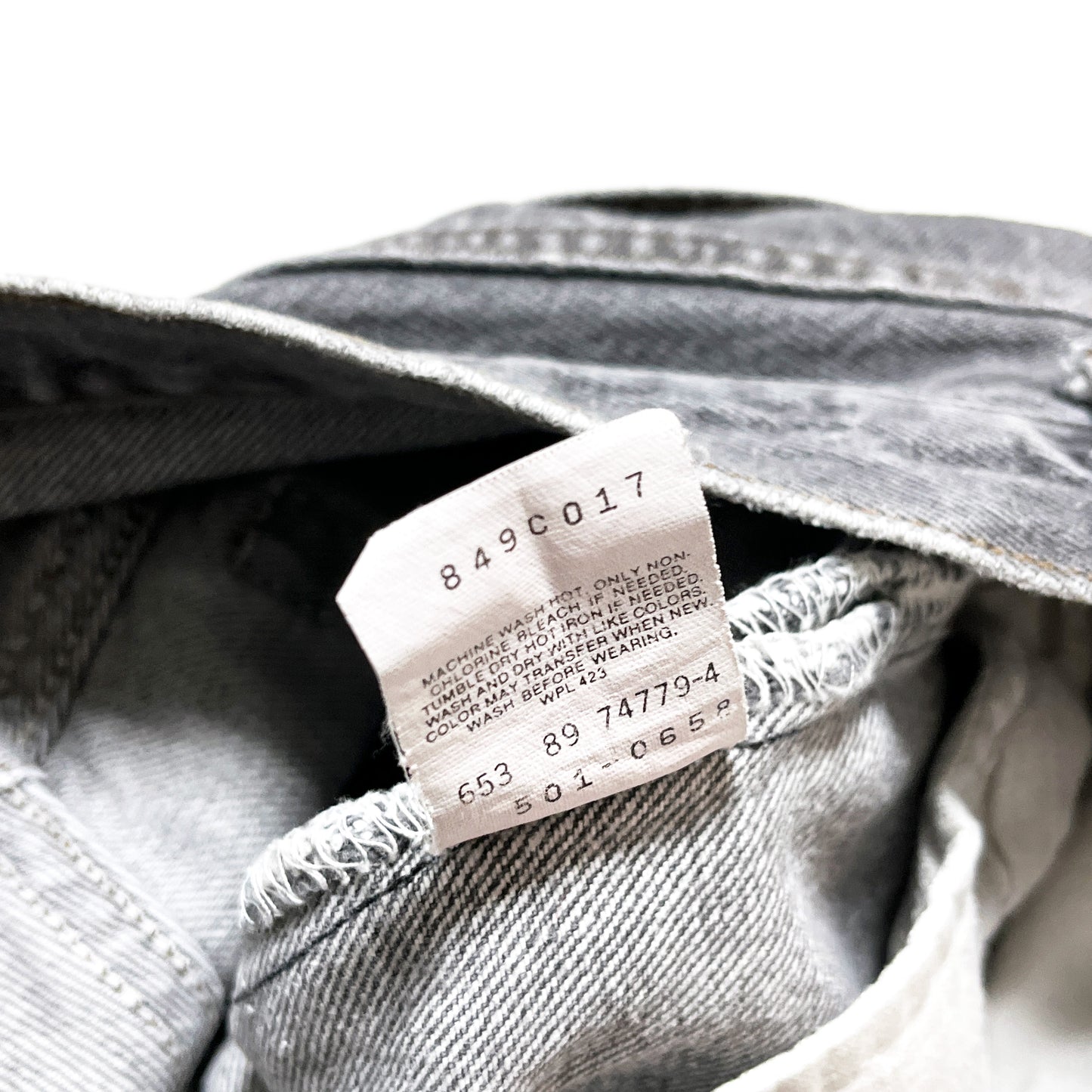 80's Levi's 501 Black Denim PT Size (W32 L32)位