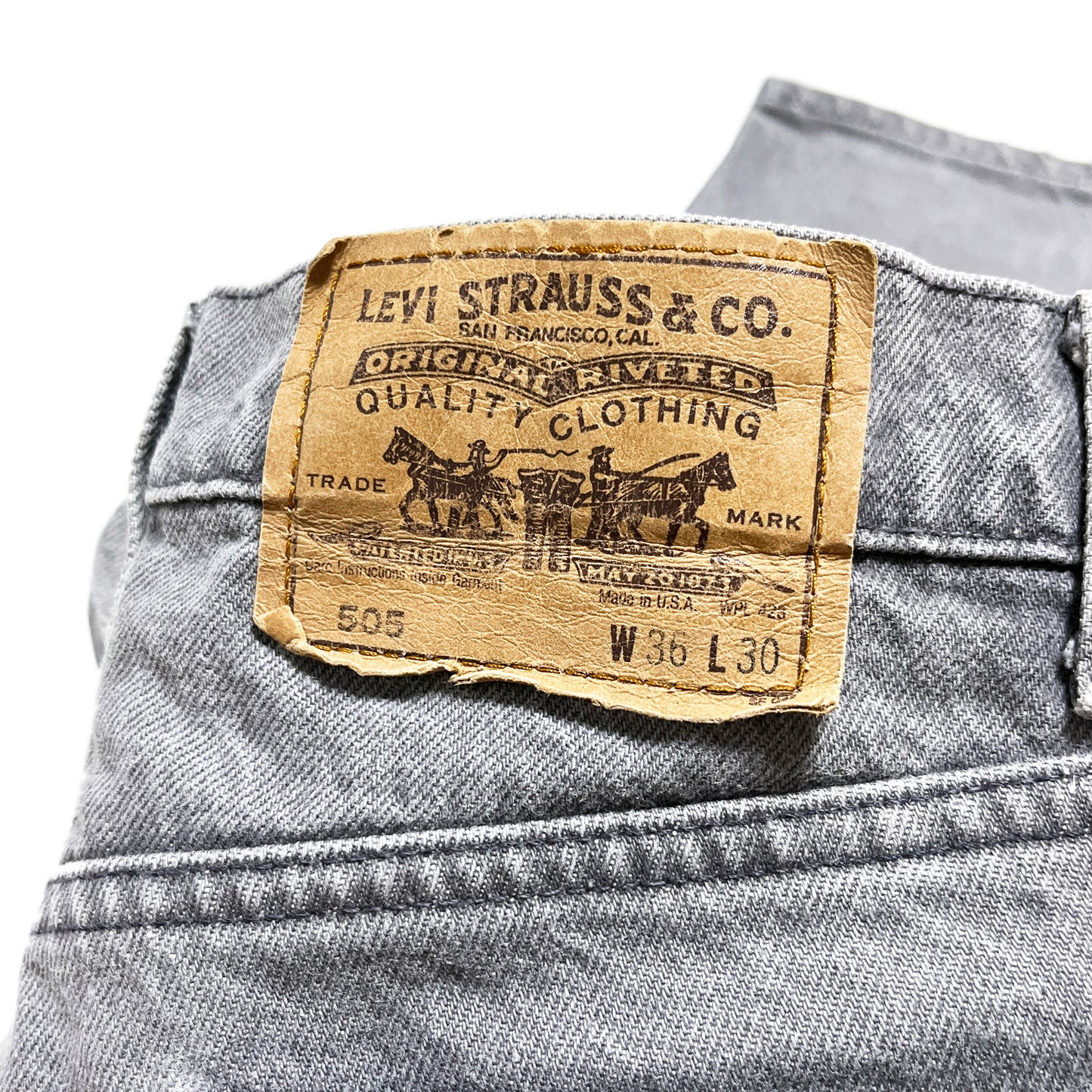 90's Levi's 505 Gray Denim PT Size (W35 L30)位