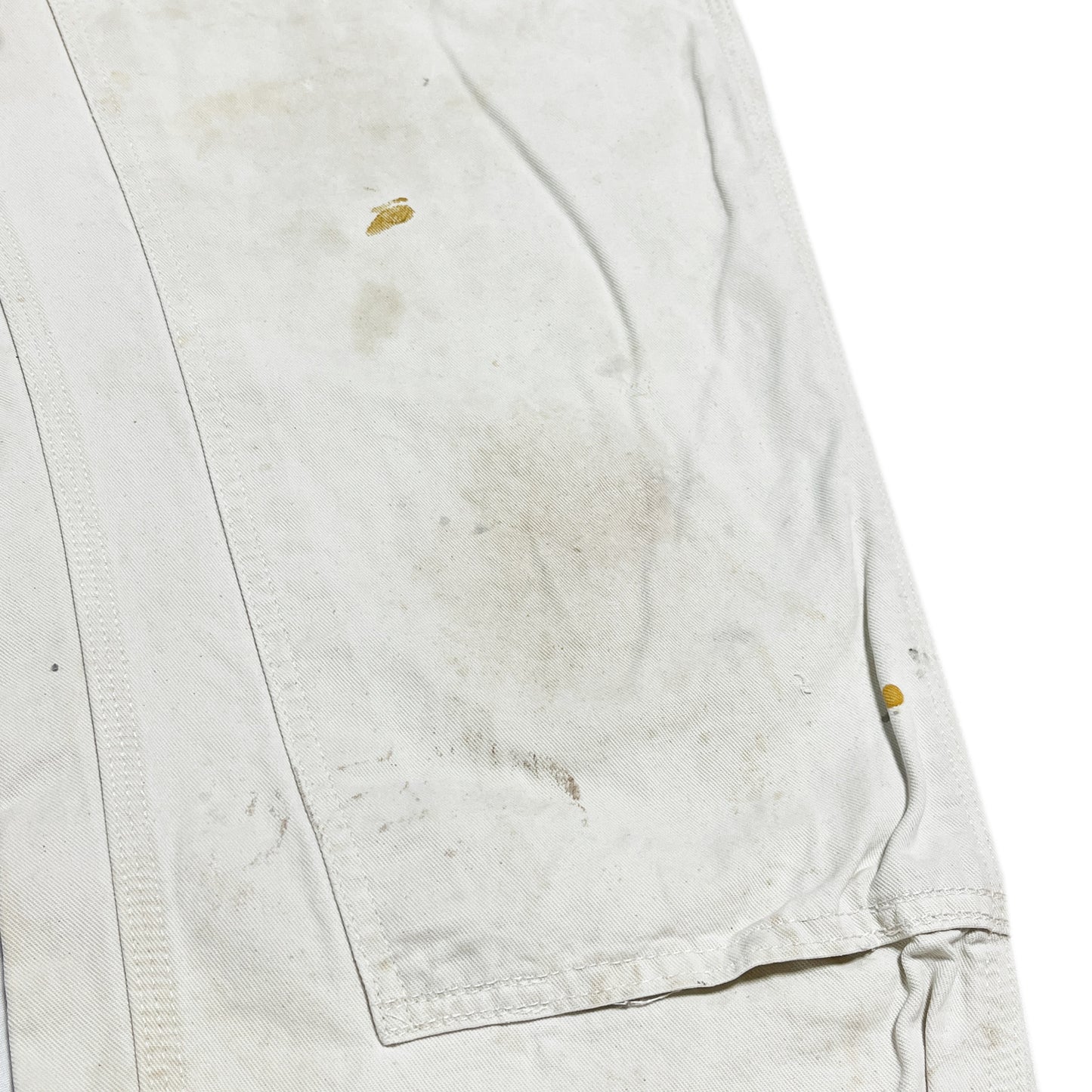 アメリカ製 Carhartt ダブルニー ペインターPT ペンキ飛び 生成り Size (W39 L30)位
