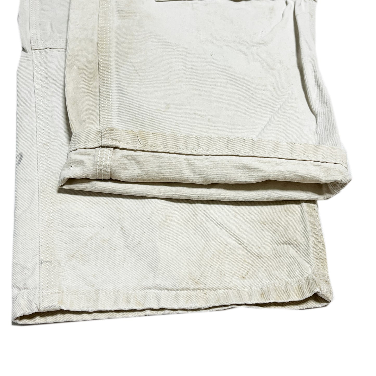 アメリカ製 Carhartt ダブルニー ペインターPT ペンキ飛び 生成り Size (W39 L30)位