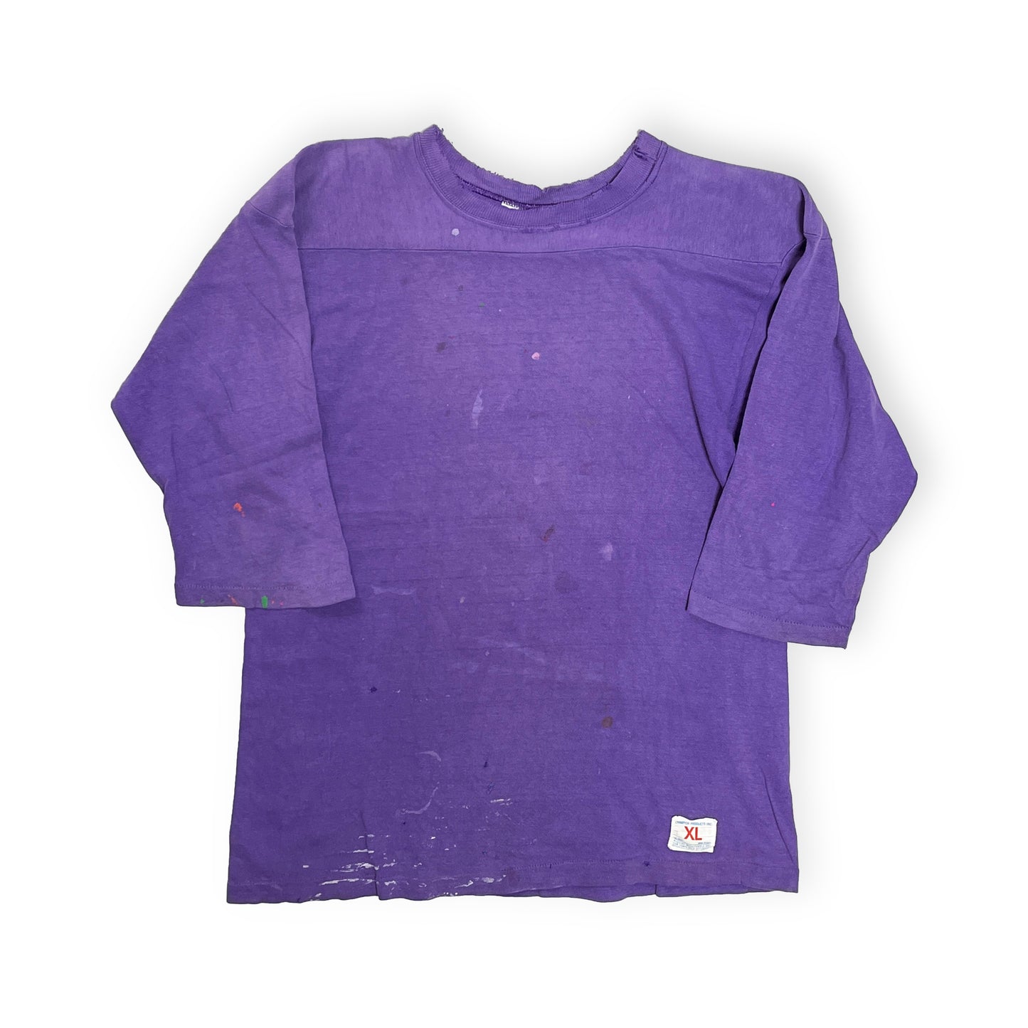 70's バータグ Champion Football T パープル Size (XL)